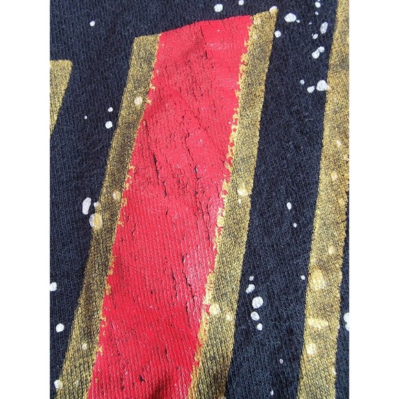 NBA Chicago Bulls Long Sleeve Shirt Youth XL (14) Black Red Splatter NBA Graphic - Picture 6 of 8